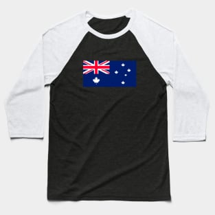 Australia Canada Flag Mashup Baseball T-Shirt
